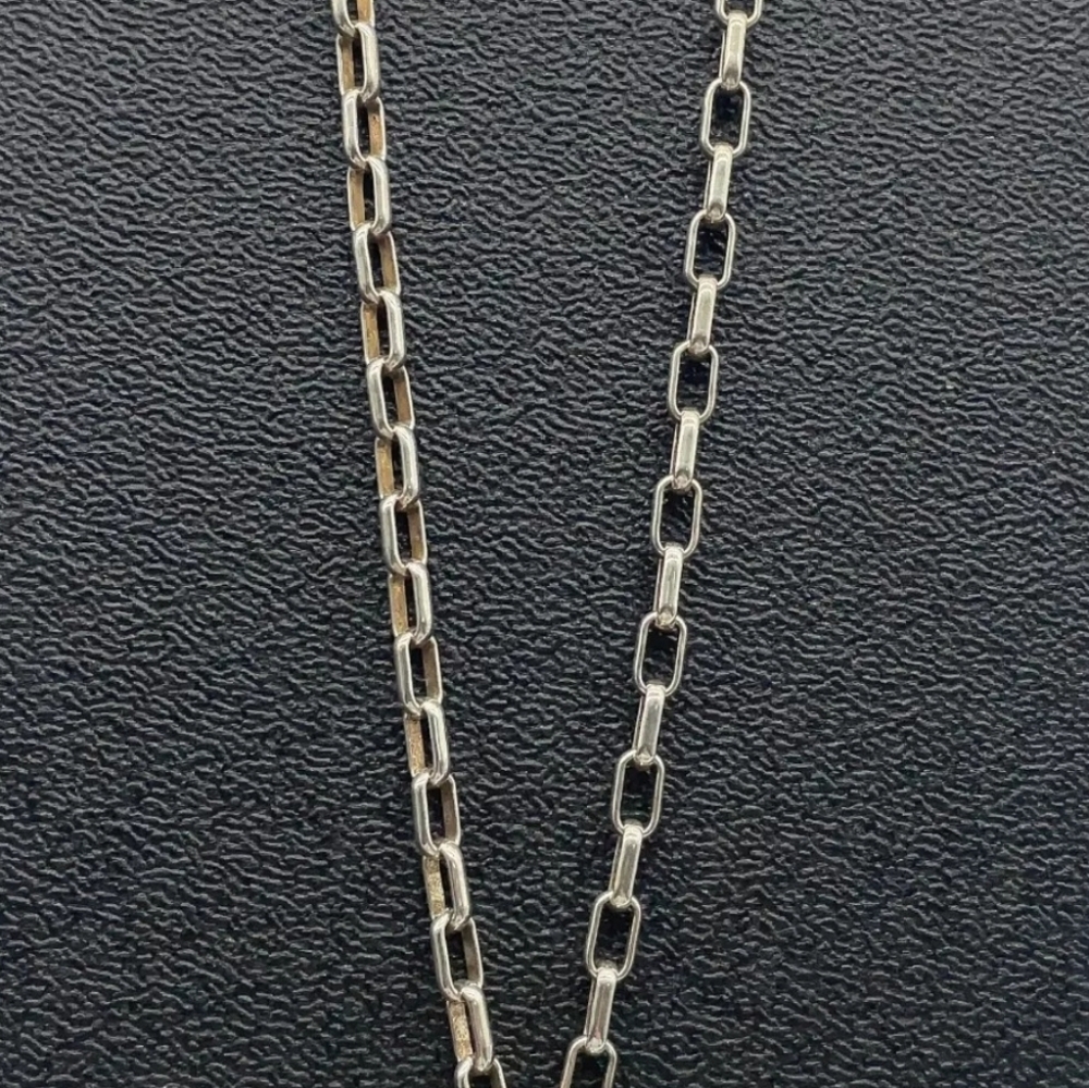 ** SOLD ** SOLD**🌹GUCCI Interlocking Double G 925 Unisex Necklace -EUC - Picture 7 of 12